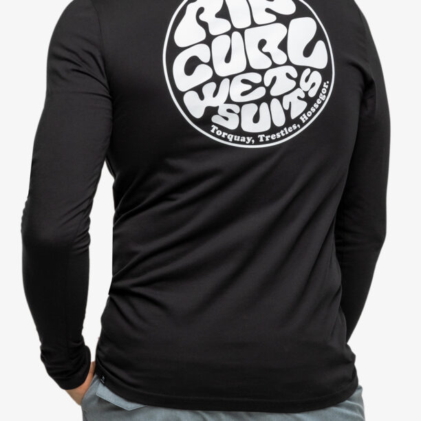 Hanorac fara gluga Rip Curl Icons of Surf L/S - black preţ