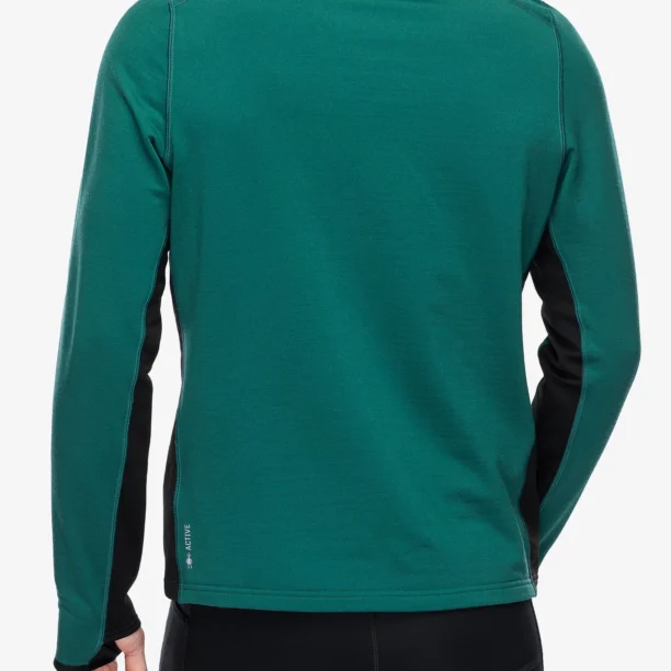 Hanorac fara gluga Smartwool Active Fleece 1/2 Zip - evergreen preţ