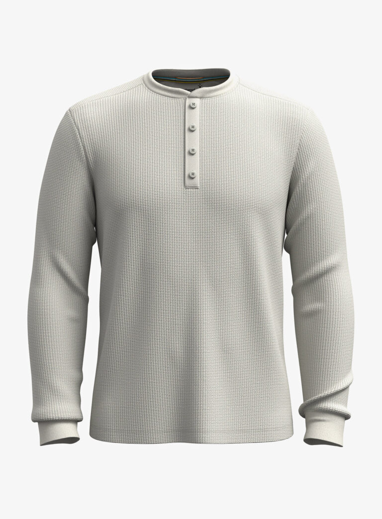 Cumpăra Hanorac fara gluga Smartwool Waffle Long Sleeve Henley - ash heather