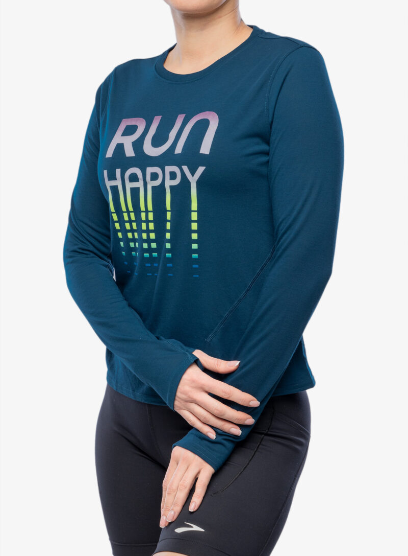 Cumpăra Hanorac fara gluga femei Brooks Distance Long Sleeve 3.0 - htr ocean drive