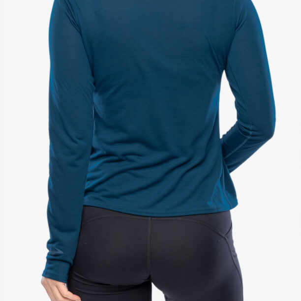 Preţ Hanorac fara gluga femei Brooks Distance Long Sleeve 3.0 - htr ocean drive