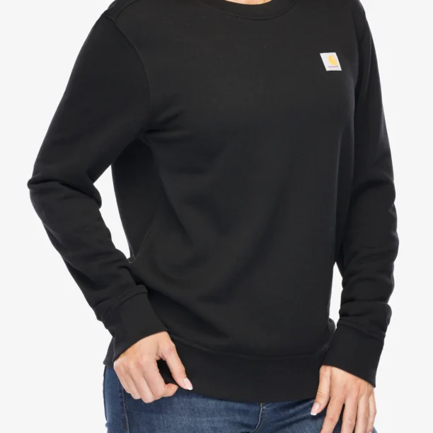 Hanorac fara gluga femei Carhartt French Terry Crewneck Sweatshirt - black