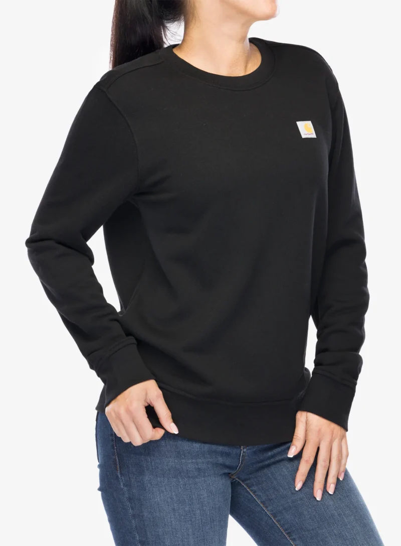 Hanorac fara gluga femei Carhartt French Terry Crewneck Sweatshirt - black