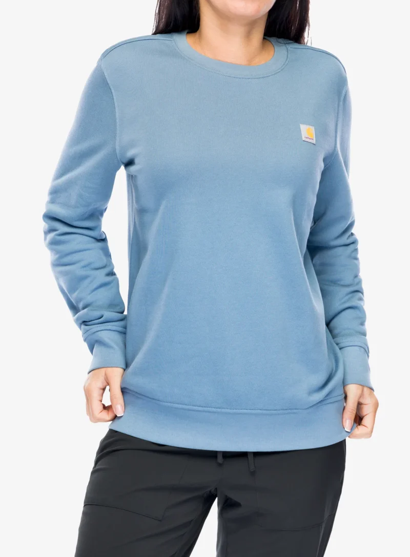 Hanorac fara gluga femei Carhartt French Terry Crewneck Sweatshirt - thundercloud