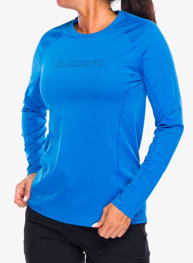 Hanorac fara gluga femei Mammut Selun FL Longsleeve Logo - glacier blue