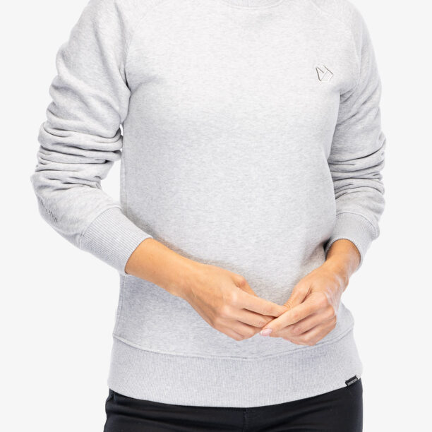 Hanorac femei Didriksons Fyn Sweater - aluminum melange