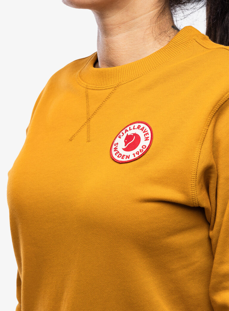 Original Hanorac femei Fjallraven 1960 Logo Badge Sweater W - acorn