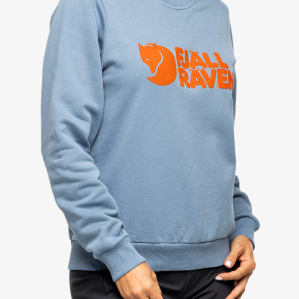 Cumpăra Hanorac femei Fjallraven Logo Sweater - dawn blue/terracotta brown