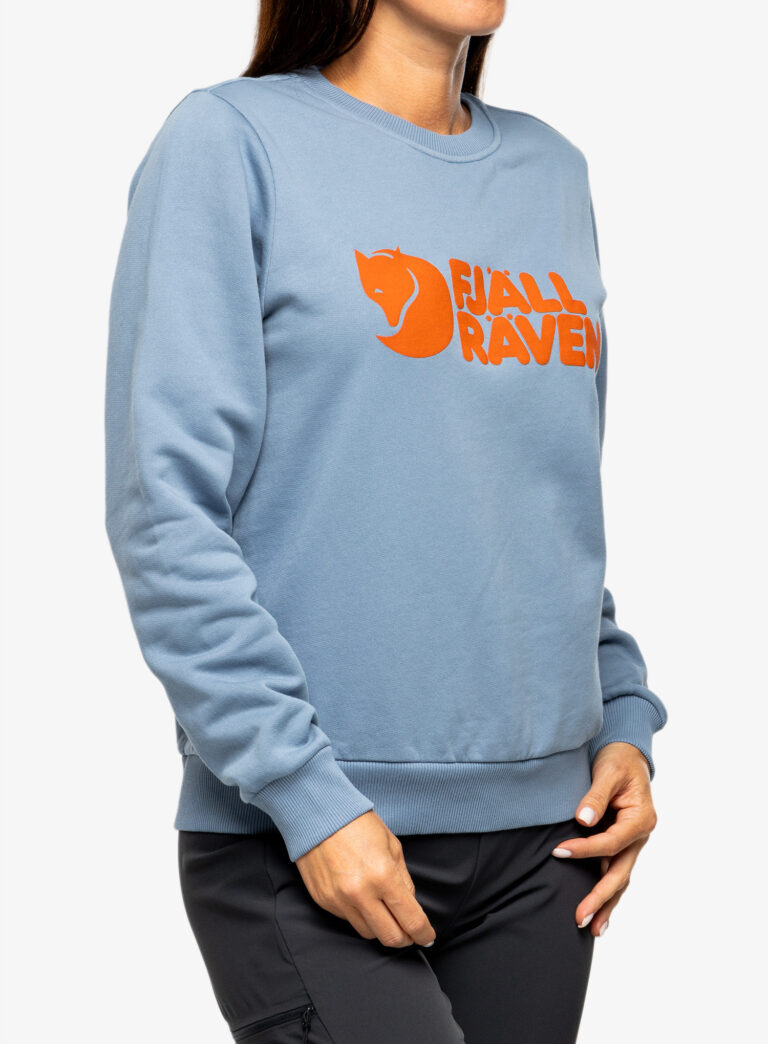 Cumpăra Hanorac femei Fjallraven Logo Sweater - dawn blue/terracotta brown