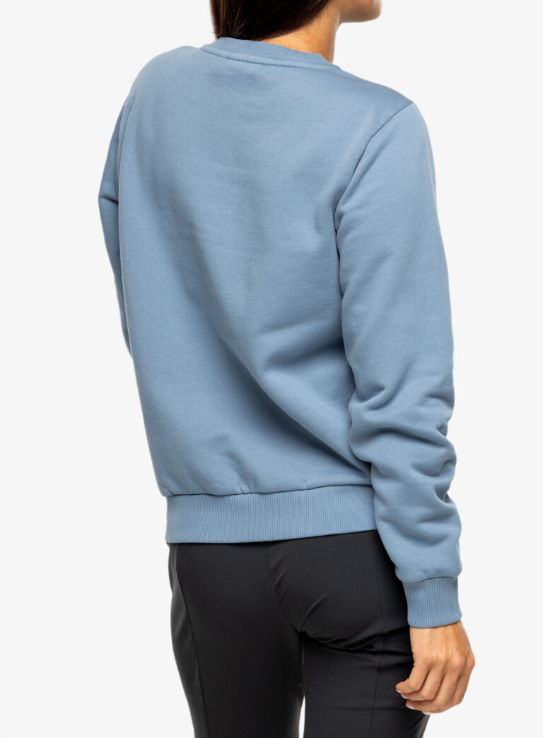 Preţ Hanorac femei Fjallraven Logo Sweater - dawn blue/terracotta brown