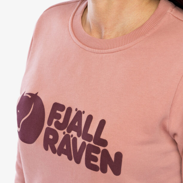 Original Hanorac femei Fjallraven Logo Sweater - dusty rose/port