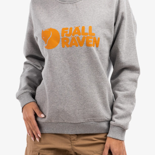 Hanorac femei Fjallraven Logo Sweater - grey melange