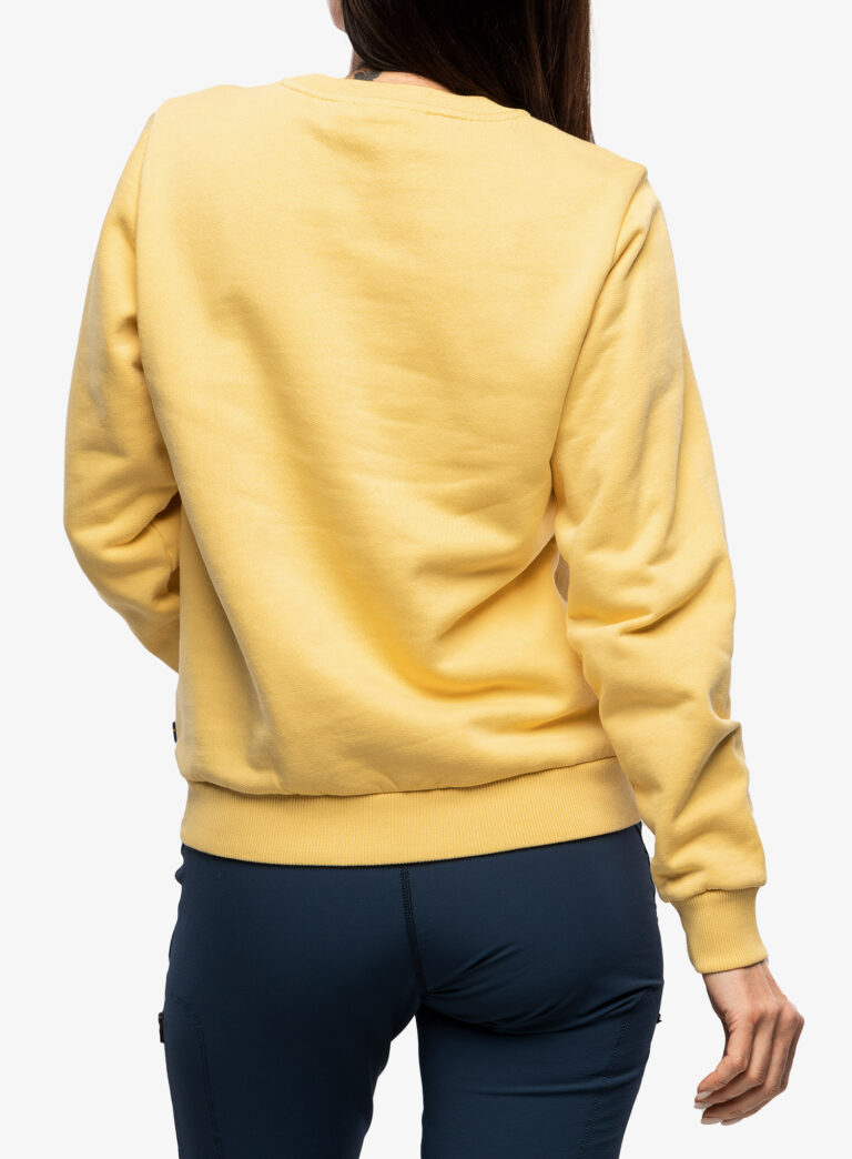 Hanorac femei Fjallraven Logo Sweater - mais yellow preţ