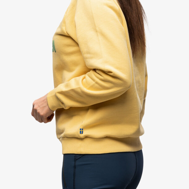 Preţ Hanorac femei Fjallraven Logo Sweater - mais yellow