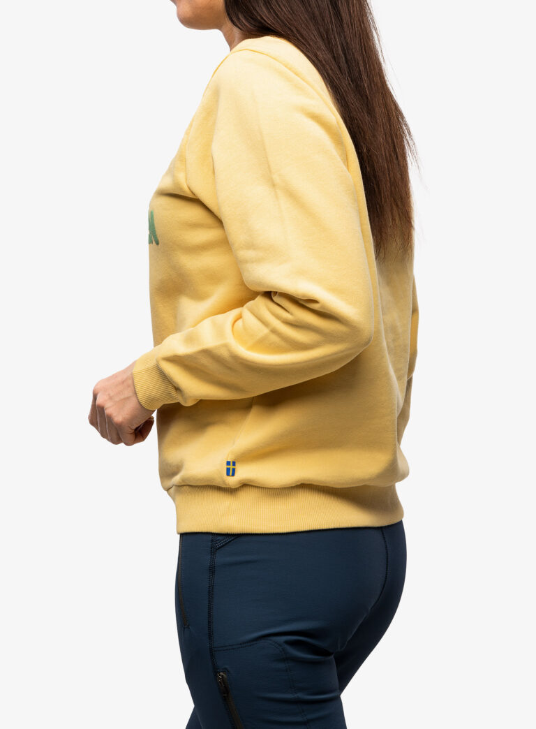 Preţ Hanorac femei Fjallraven Logo Sweater - mais yellow