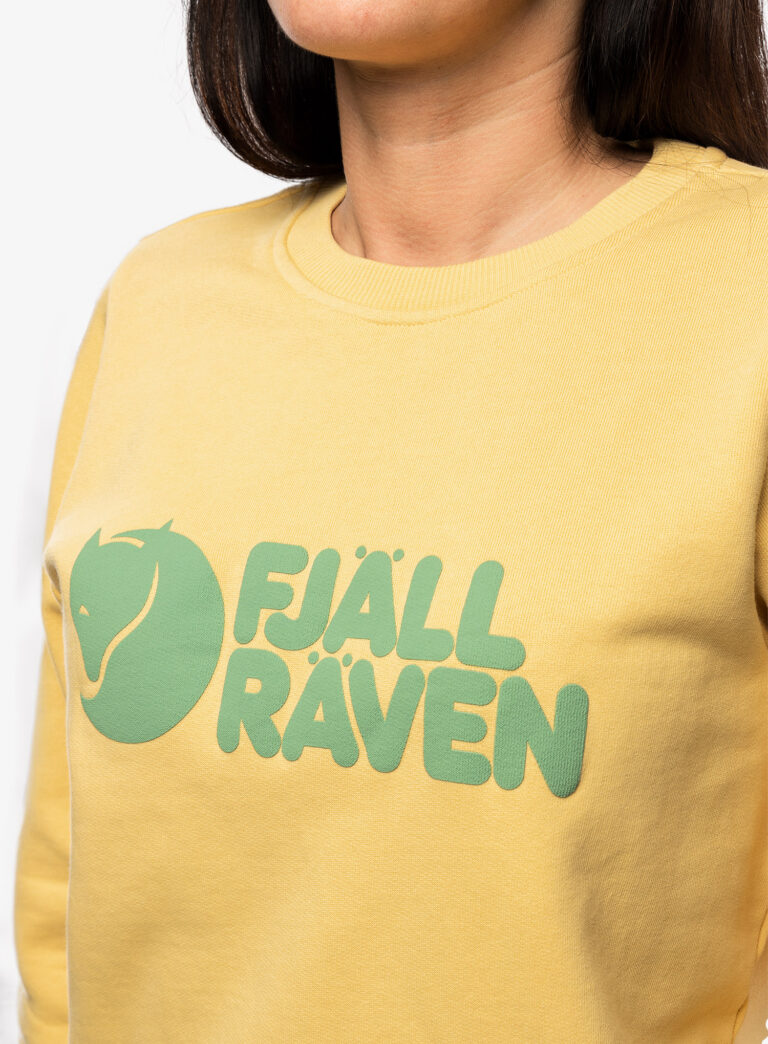 Hanorac femei Fjallraven Logo Sweater - mais yellow - imagine 6