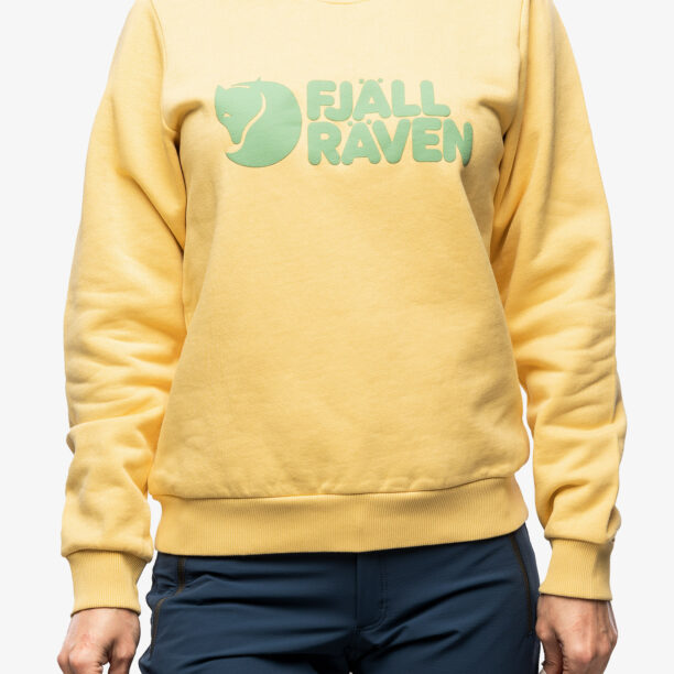 Hanorac femei Fjallraven Logo Sweater - mais yellow