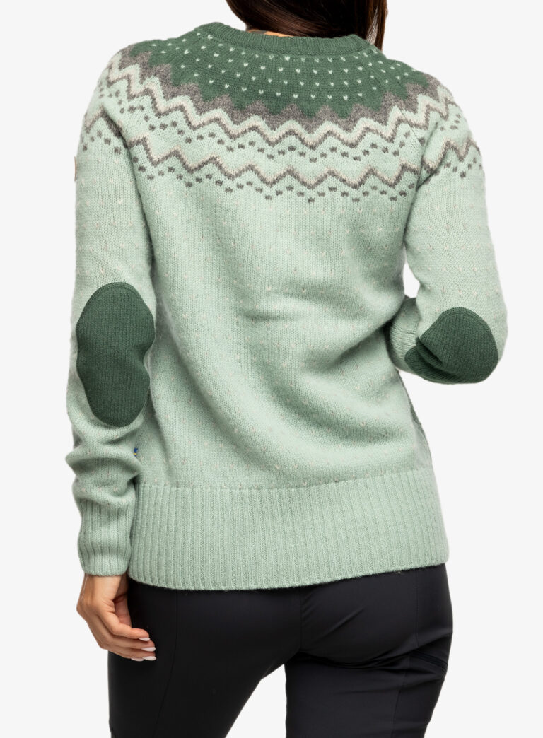 Preţ Hanorac femei Fjallraven Ovik Knit Sweater - misty green/deep patina