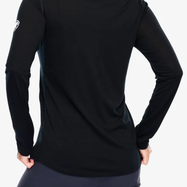 Hanorac femei Mammut Tree Wool FL Longsleeve - black/black preţ