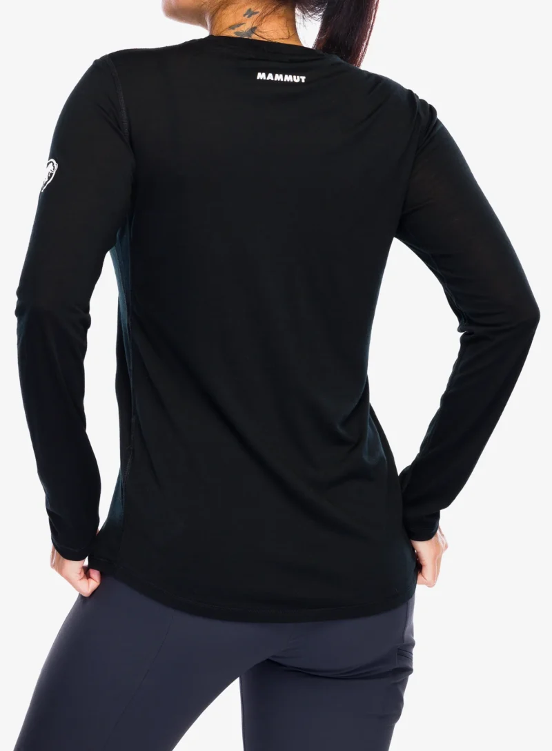 Hanorac femei Mammut Tree Wool FL Longsleeve - black/black preţ