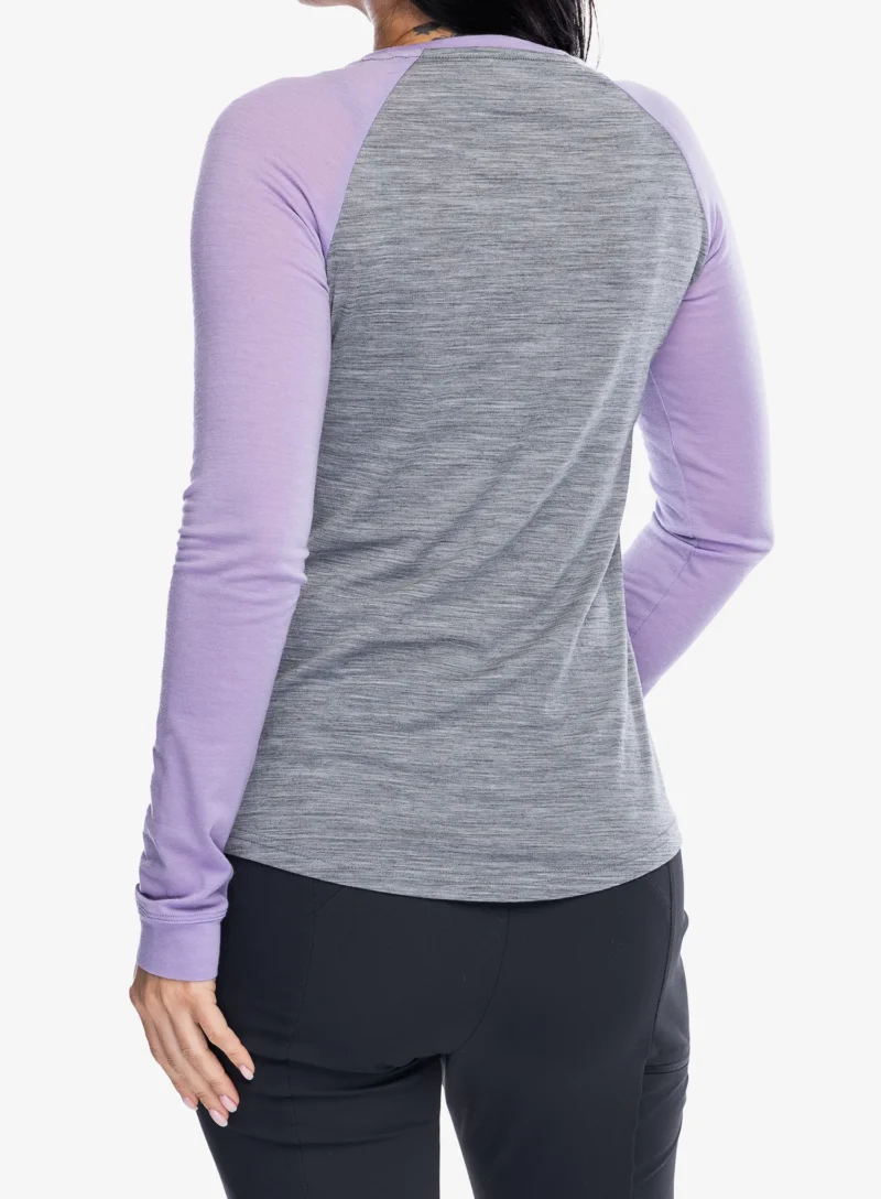 Hanorac femei Mons Royale Icon Raglan - grey heather/lupin preţ