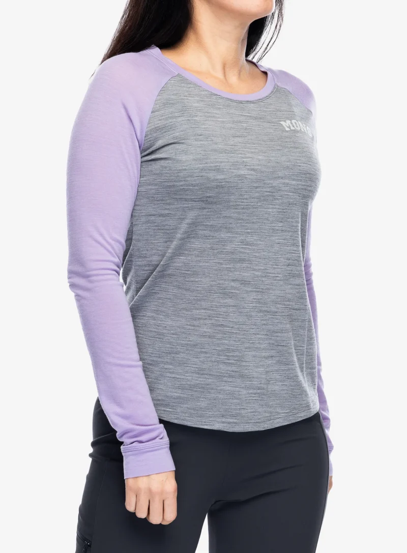 Preţ Hanorac femei Mons Royale Icon Raglan - grey heather/lupin