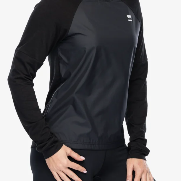 Cumpăra Hanorac femei Mons Royale Tarn Merino Shift Wind Jersey - black