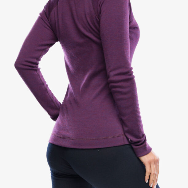 Preţ Hanorac femei Smartwool Classic Thermal Merino Base Layer Crew Boxed - purple iris heather