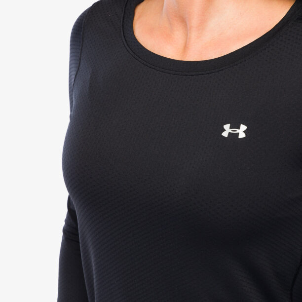 Original Hanorac femei Under Armour HeatGear Armour Long Sleeve - black/metalic silver