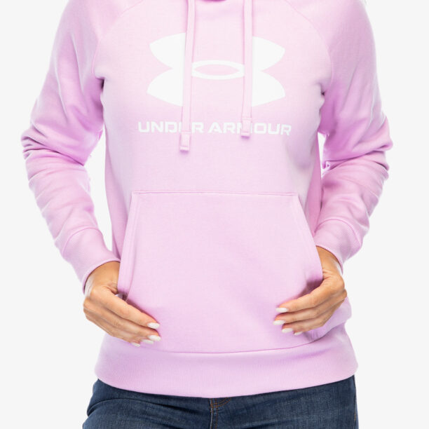 Hanorac femei Under Armour Rival Fleece Big Logo Hoody - stellar pink/white