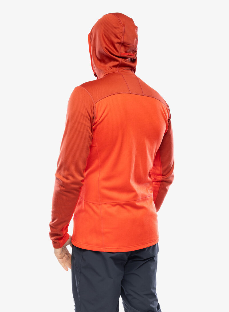 Hanorac fleece Haglofs ROC Flash Mid Hood - corrosion/zenith red preţ