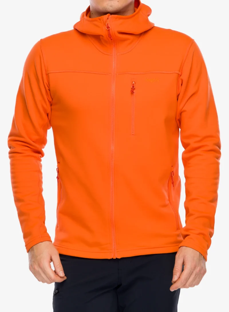 Hanorac fleece Haglofs Rosson Mid Hood - blaze orange