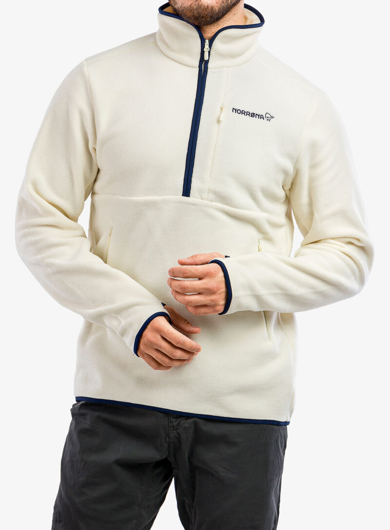 Preţ Hanorac fleece Norrona Norrøna Warm2 Halfzip - snowdrop