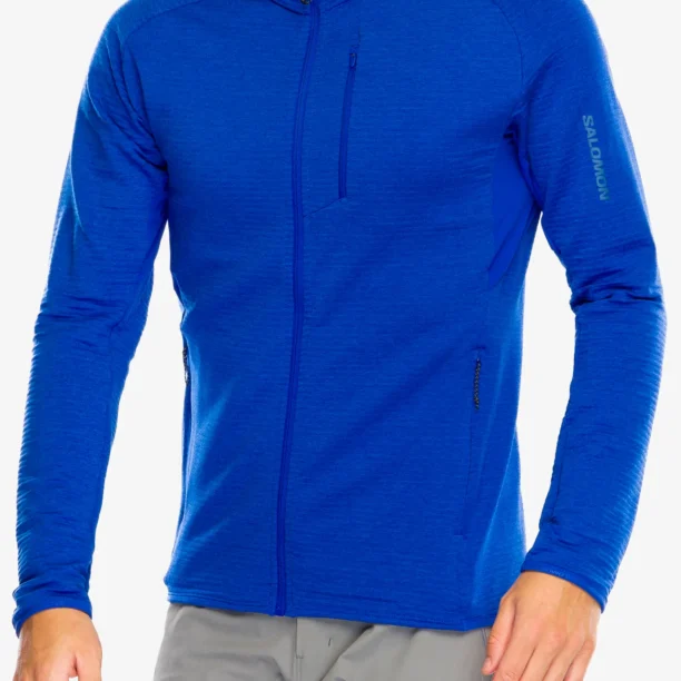 Cumpăra Hanorac fleece Salomon Sntial Lightwarm FZ - surf the web