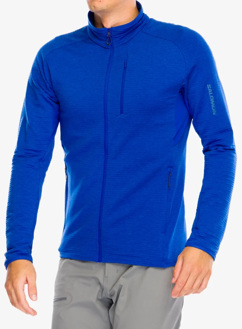 Cumpăra Hanorac fleece Salomon Sntial Lightwarm FZ - surf the web