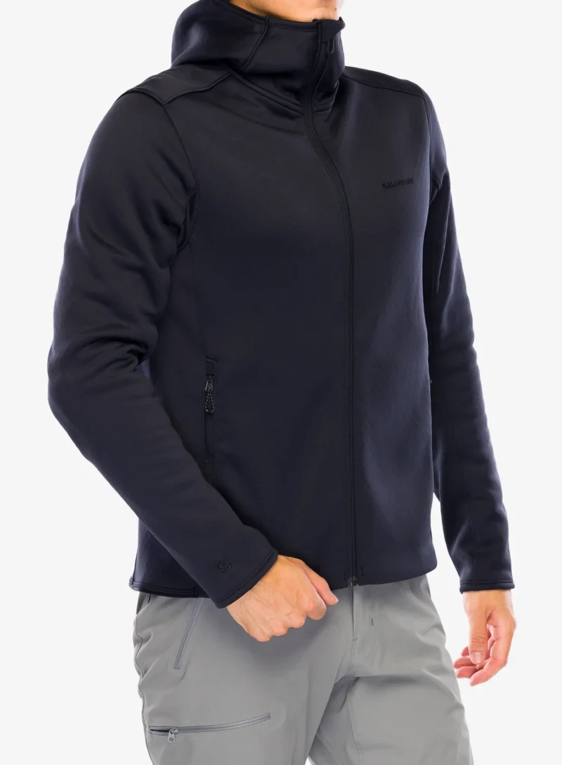 Cumpăra Hanorac fleece Salomon Sntial Midwarm HD - deep black