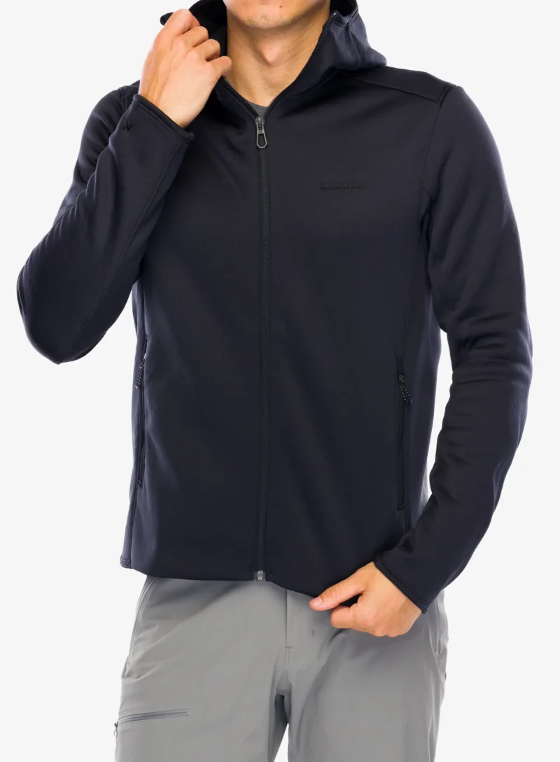 Hanorac fleece Salomon Sntial Midwarm HD - deep black