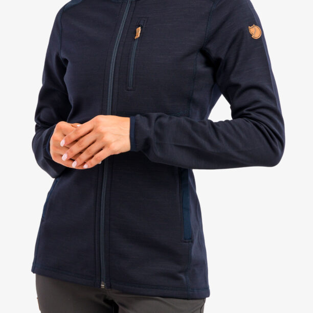 Cumpăra Hanorac fleece femei Fjallraven Keb Fleece Hoodie - dark navy