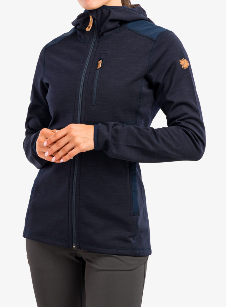 Cumpăra Hanorac fleece femei Fjallraven Keb Fleece Hoodie - dark navy