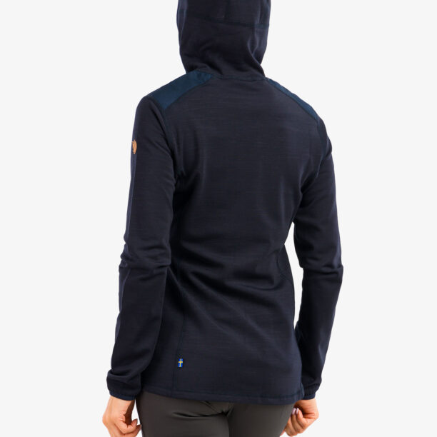 Preţ Hanorac fleece femei Fjallraven Keb Fleece Hoodie - dark navy