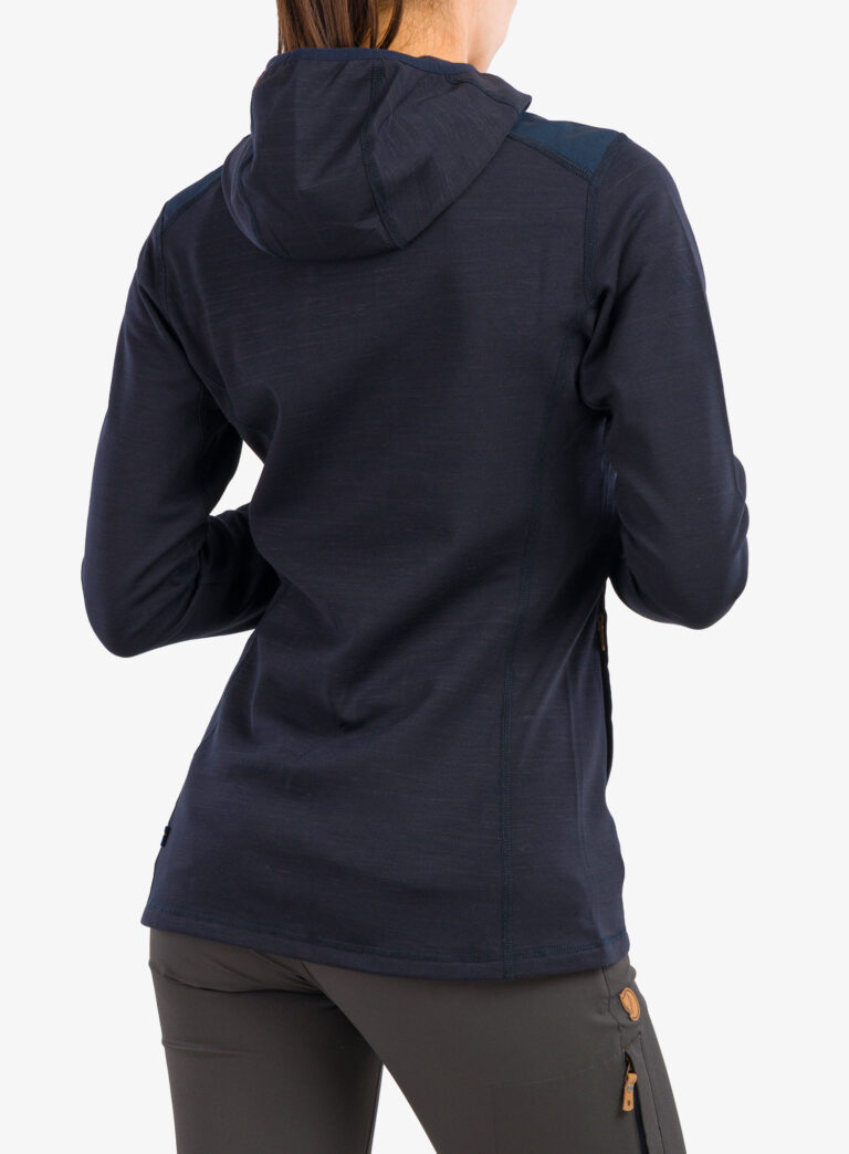 Hanorac fleece femei Fjallraven Keb Fleece Hoodie - dark navy - imagine 6