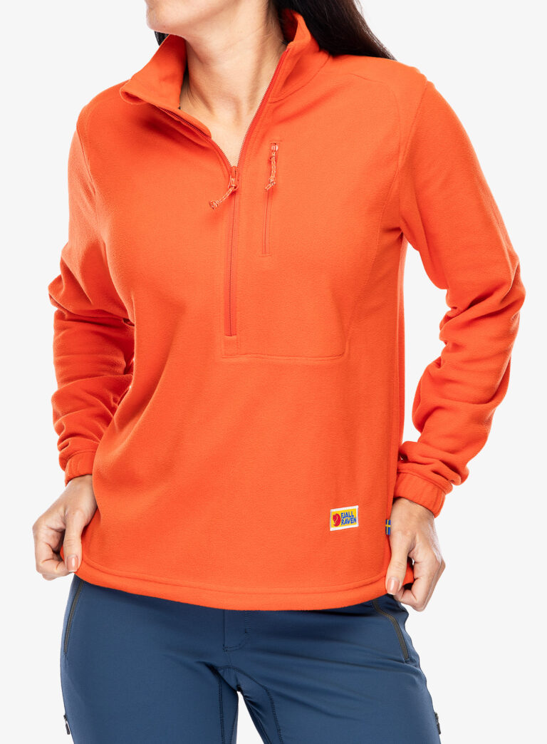 Preţ Hanorac fleece femei Fjallraven Vardag Lite Fleece - flame orange