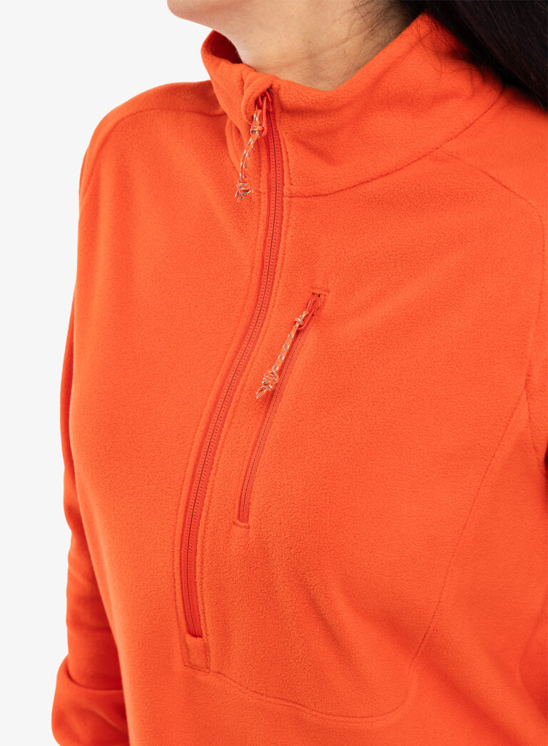 Original Hanorac fleece femei Fjallraven Vardag Lite Fleece - flame orange