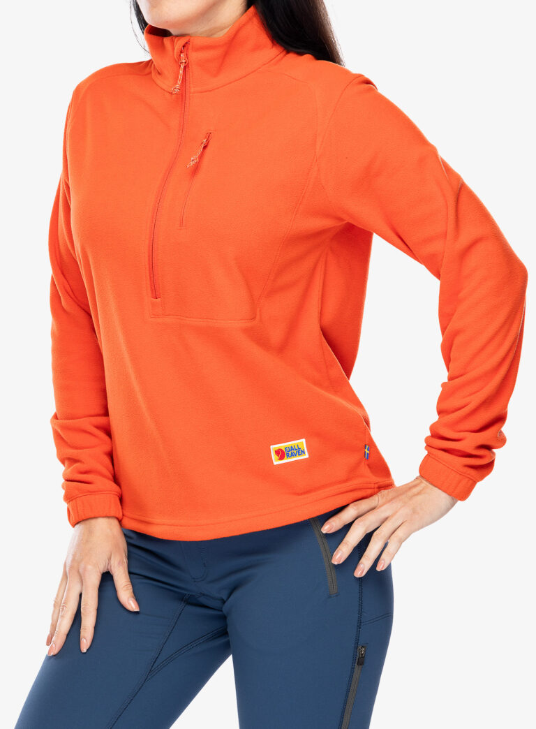 Hanorac fleece femei Fjallraven Vardag Lite Fleece - flame orange