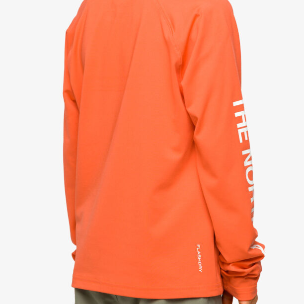 Hanorac pentru băieți The North Face Amphibious L/S Sun Tee - retro orange preţ