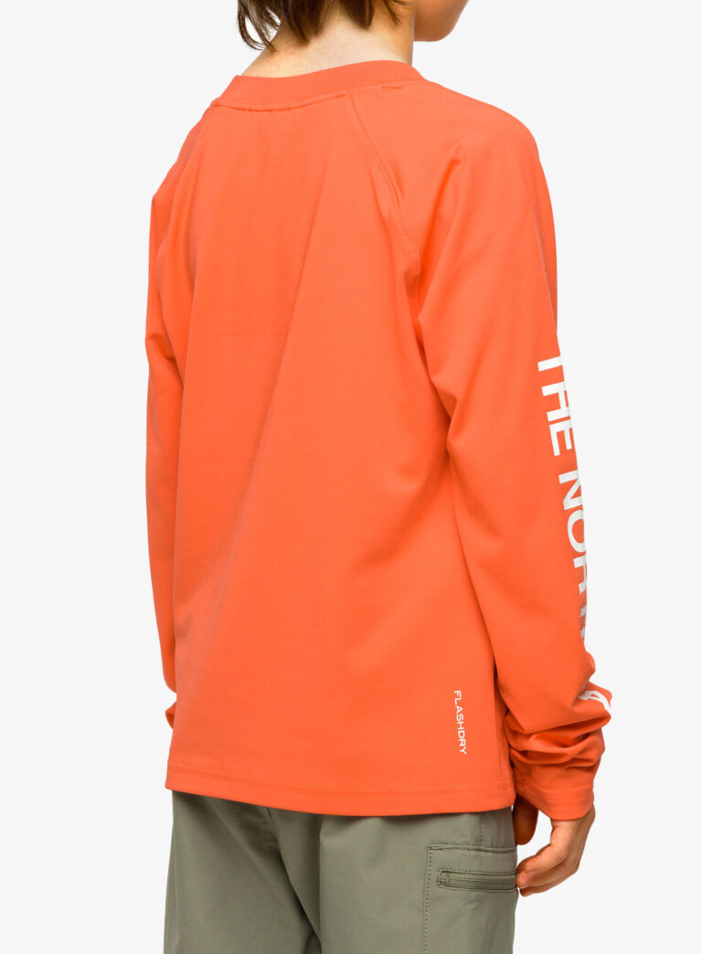 Hanorac pentru băieți The North Face Amphibious L/S Sun Tee - retro orange preţ