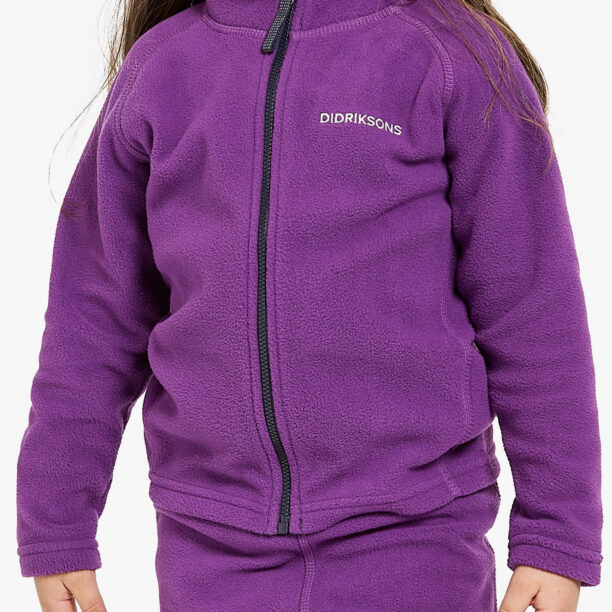 Hanorac pentru copii Didriksons Monte Full Zip - royal purple