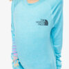 Hanorac pentru fete The North Face Girl's Amphibious L/S Sun Tee - scuba blue