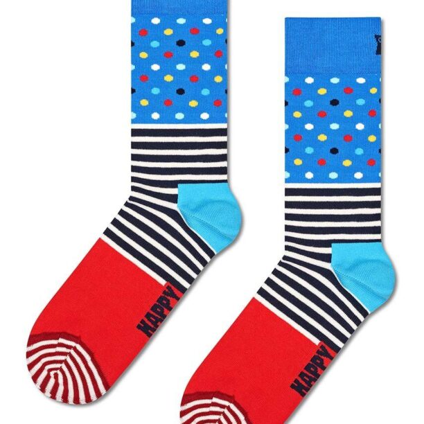 Happy Socks sosete 4-Pack Black week Striped 4-pack SXSTR09-0100 preţ