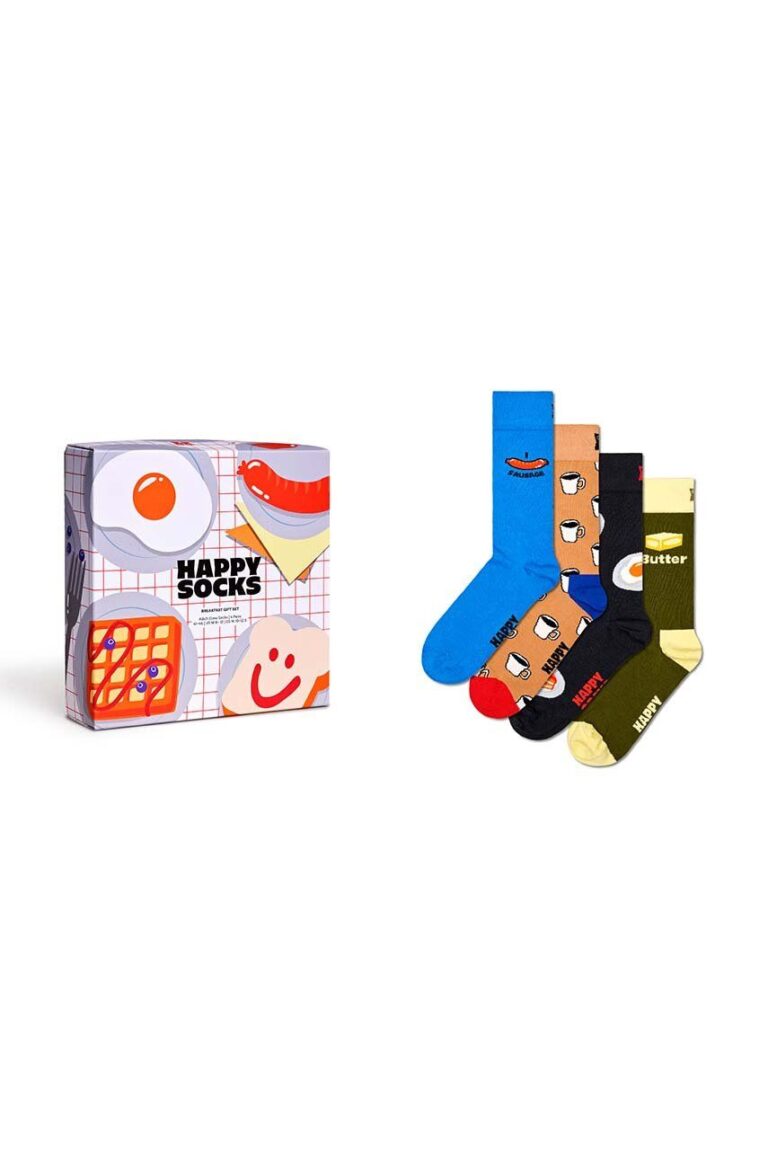 Happy Socks sosete 4-Pack Breakfast Gift Set P001725